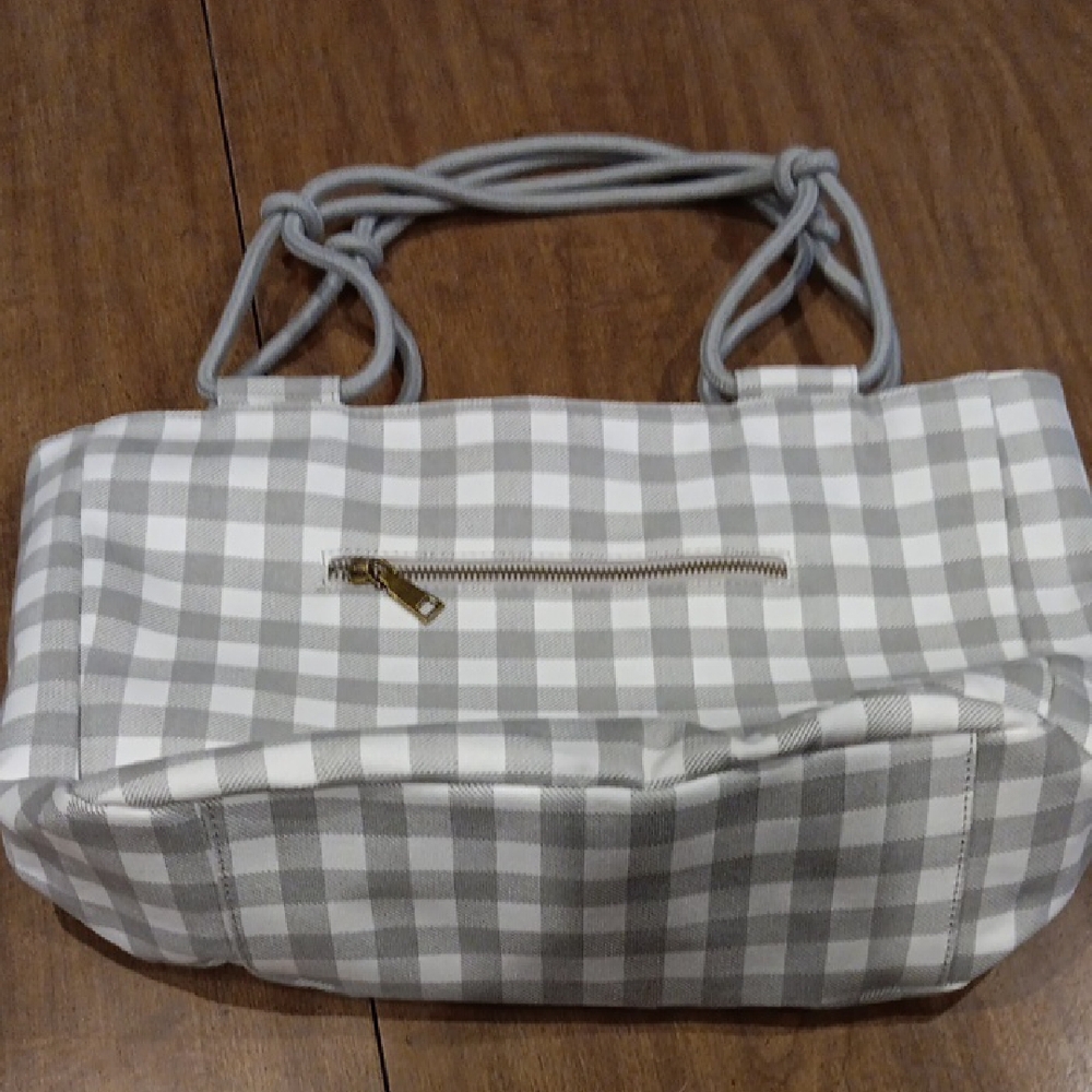 Gray Checkered Women's Bag, Farmhouse Brand